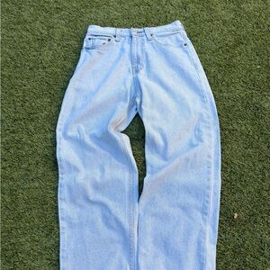 Light Blue Baggy Denim Jeans